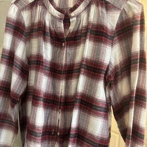 Flannel button down shirt
